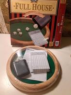 Prachtige houten met viltbeklede dobbelbak 30 cm, Ophalen of Verzenden