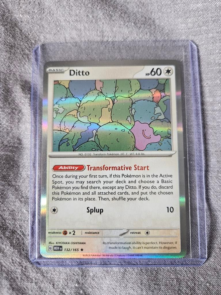 Pokémon Kaart: Ditto (Holo) - Nieuwstaat, Hobby en Vrije tijd, Verzamelkaartspellen | Pokémon, Nieuw, Losse kaart, Foil, Ophalen of Verzenden