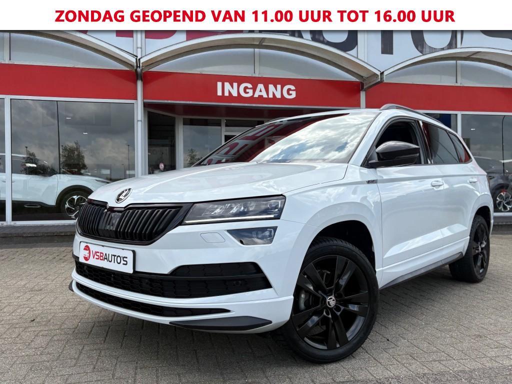 Skoda KAROQ 1.5 TSI ACT 150PK AUT. SPORT-LINE PANO-DAK NAVI, Automaat, Huisgarantie, Wit, Karoq