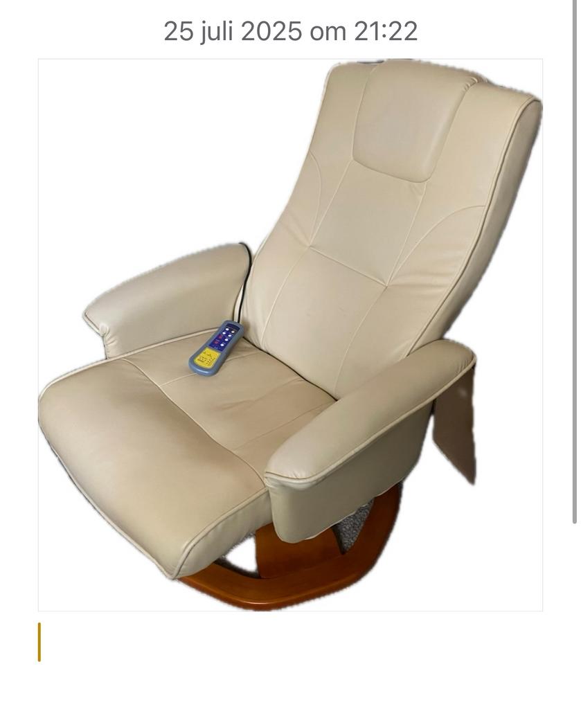 Relax Fauteuil met massage en verwarming, Ophalen of Verzenden, Gebruikt, Hout, 75 tot 100 cm