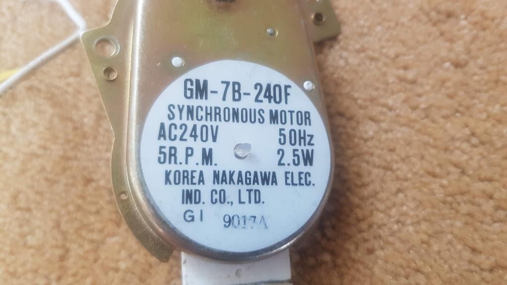 Synchro inductie motor elektromotor elektro 5 toeren 240 v, Verzenden, Zo goed als nieuw, Elektromotor, Minder dan 1400 rpm