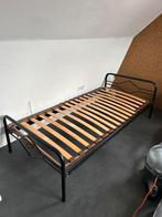 Bed 200x90 Zwart Metaal, Ophalen, Verstelbaar, 90 cm, Eenpersoons