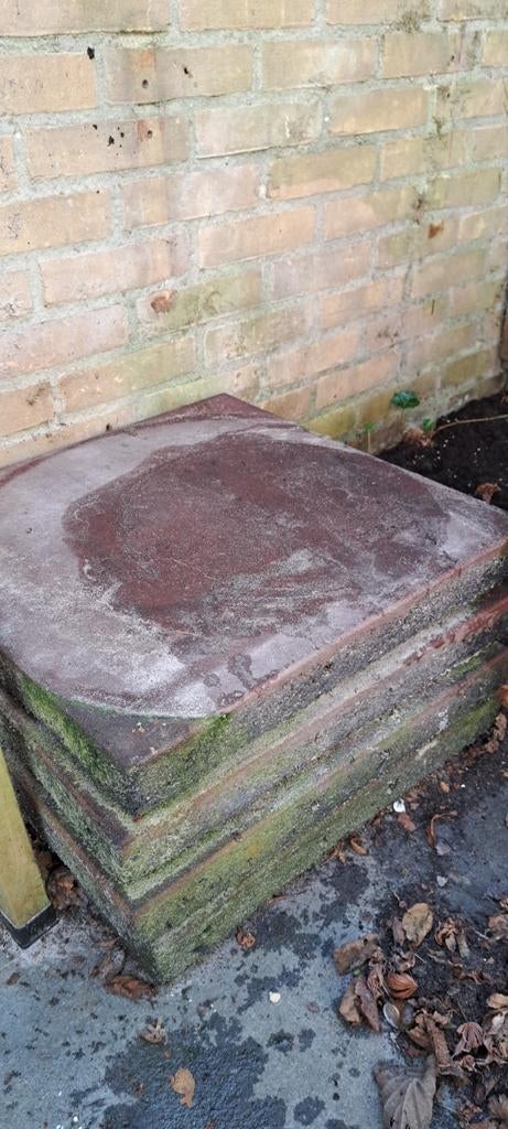 4x Zachte rubber tegels, Tuin en Terras, Tegels en Klinkers, Ophalen, Gebruikt, Overige typen, Rubber