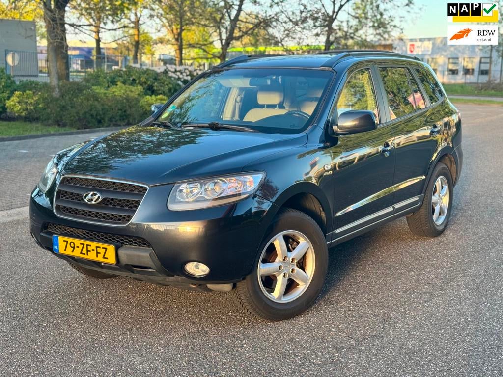Hyundai Santa Fe 2.7i V6 4WD Dynamic 7p., Auto's, Hyundai, Automaat, Gebruikt, Beige, Startonderbreker