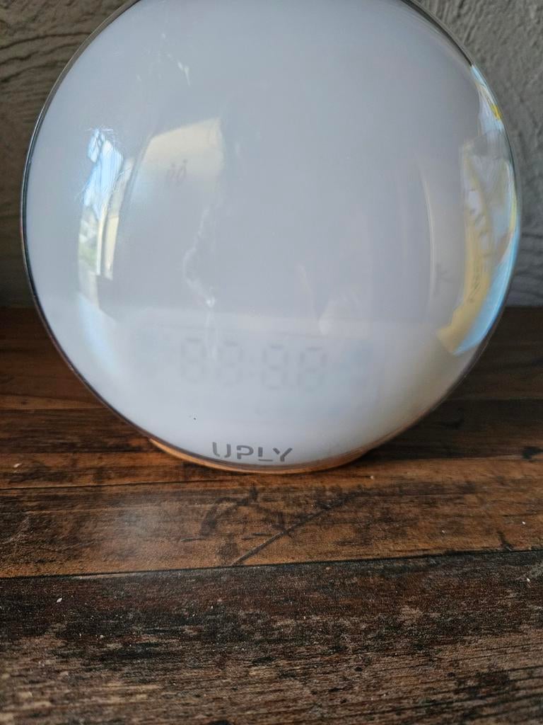 UPLY Wake-up Light Wekker met Zonsopgang Simulatie, Ophalen of Verzenden, Zo goed als nieuw, Overige typen