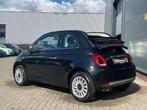 Fiat 500 C 1.2 Lounge Cabrio *zwarte kap *cruise *airco, Voorwielaandrijving, Gebruikt, 4 cilinders, Cabriolet