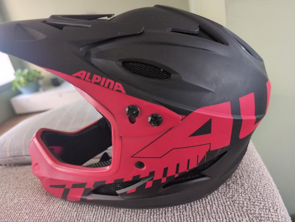 Alpina Fietshelm  - Full Face Downhill MTB Helm large, Alpina, Overige maten, Ophalen of Verzenden, Zo goed als nieuw