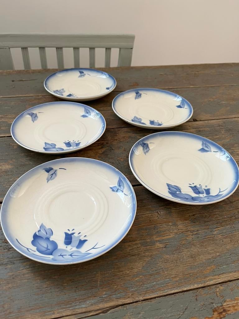 ANTIEK SERVIES BORDJES  JAREN 30, Antiek en Kunst, Antiek | Servies los, Ophalen of Verzenden