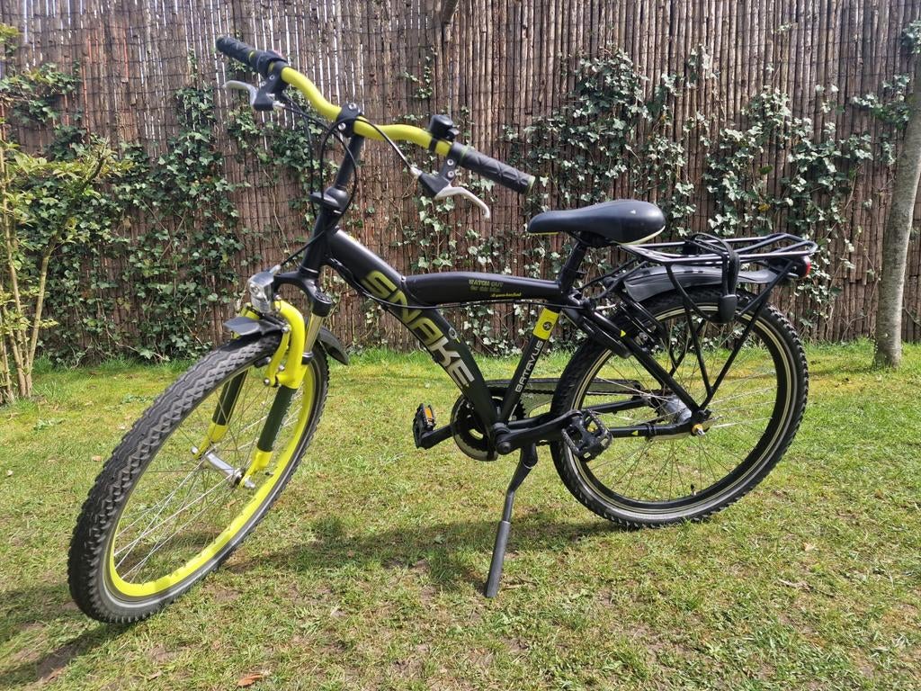 Batavus Snake 24 inch kinderfiets - Zwart/Geel, Fietsen en Brommers, Ophalen, Gebruikt, 20 inch of meer, Batavus