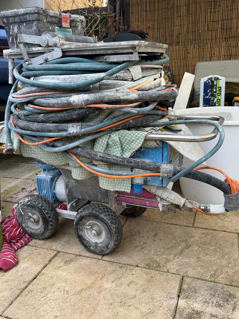 Spac spuitmachine met compressor en nieuwe mixer festool, Doe-het-zelf en Verbouw, Gereedschap | Overige machines, Ophalen of Verzenden