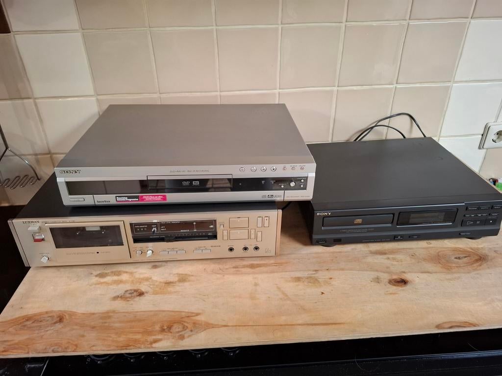 Cassettedeck Luxman/DVDspeler Sony/ CD speler Sony, Ophalen, Sony