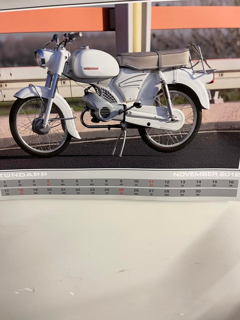 Zunndap kalender, Ophalen, Maandkalender, Gebruikt