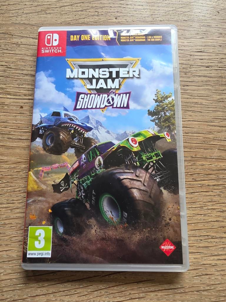 Monster Jam Showdown Nintendo Switch - Day One Edition, Ophalen, 1 speler, Racen en Vliegen, Zo goed als nieuw
