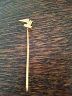 Goudkleurige Heinkel bromfiets en scooter speld, Ophalen of Verzenden