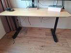 Eiken bureau 140x60 Bekant ikea, Ophalen, Gebruikt, Bureau