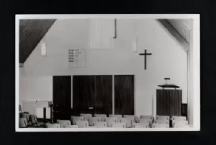 Zwartemeer Interieur Hervormde Kapel., Ophalen of Verzenden, 1960 tot 1980, Ongelopen, Drenthe