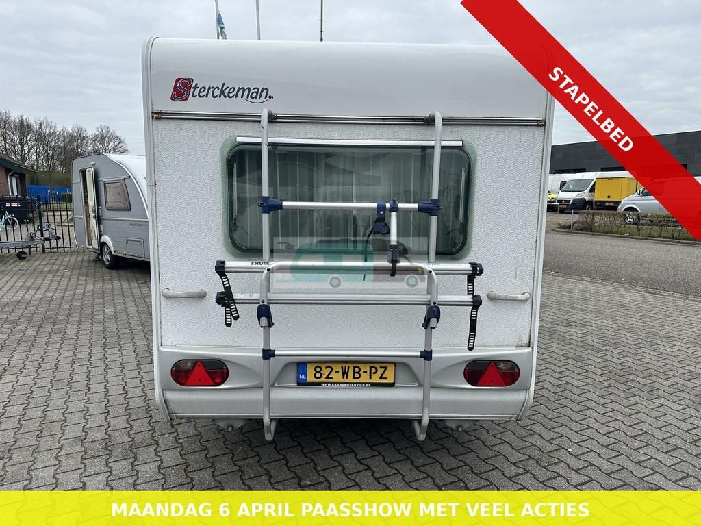 Sterckeman 370DD 2008 met stapelbed. lichtgewicht (bj 2008), Sterckeman, Koelkast, Bedrijf, Tot en met 4