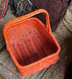 Origineel Vintage Mand - Lectuur/ Boodschappen/Picknick, Mand, Vierkant, Ophalen of Verzenden, Zo goed als nieuw