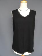 SALE !! FRANKWALDER maat 44, zwart topje met kant., Kleding | Dames, Tops, Zwart, Maat 42/44 (L), Ophalen of Verzenden, Zo goed als nieuw