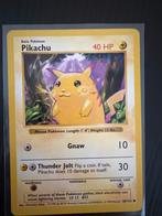 Shadowless Pokémon Pikachu kaart 58/102, Ophalen of Verzenden, Gebruikt, Losse kaart