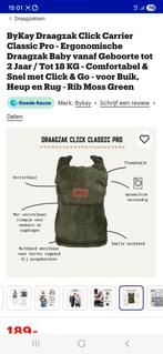 ByKay draagzak Click Carrier Classic Pro, Buik of Rug, Zo goed als nieuw, Draagzak, Ophalen
