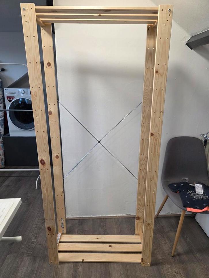 Houten stellingkast heijne ikea frame (zonder tussenplanken), Huis en Inrichting, Kasten | Stellingkasten, Gebruikt, Ophalen