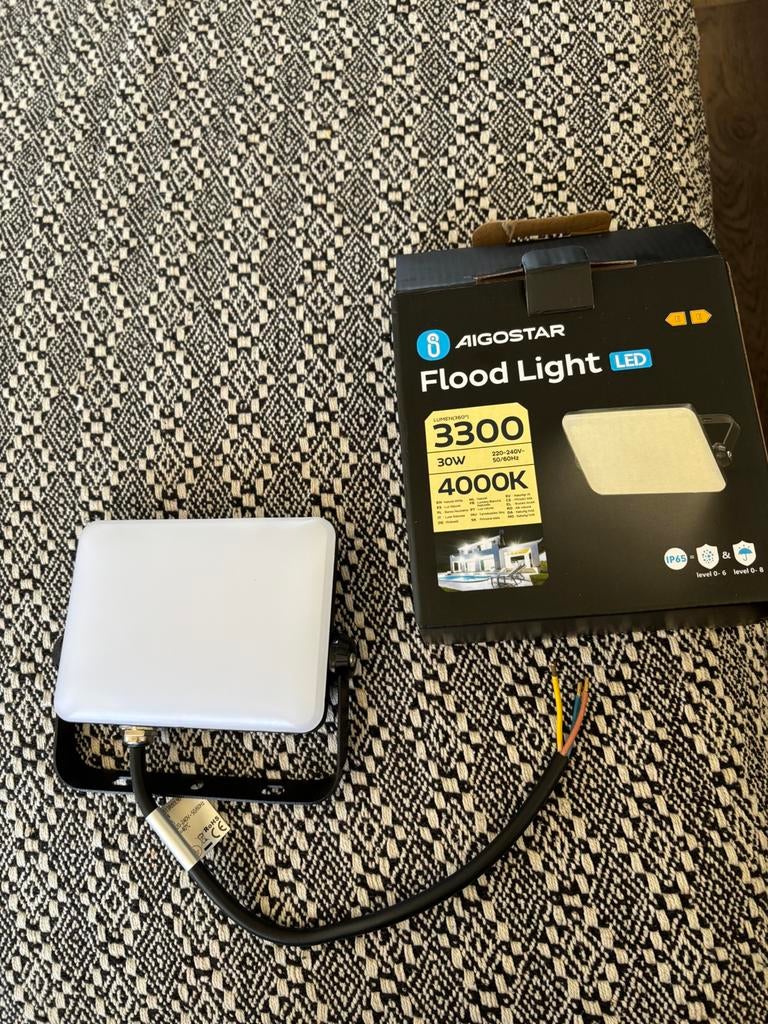 Aigostar flood light, Tuin en Terras, Ophalen, Zonne-energie, Minder dan 50 watt, Nieuw