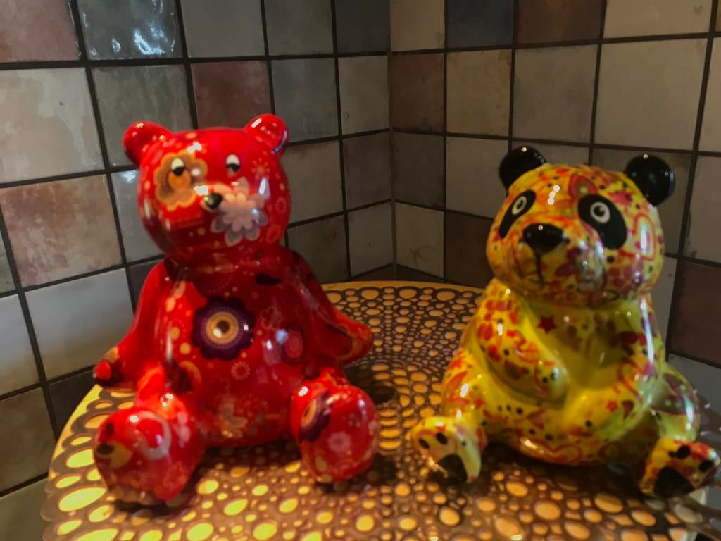 Pomme-Pidou,Original,spaarpotten,panda beer en beer, Ophalen of Verzenden, Zo goed als nieuw
