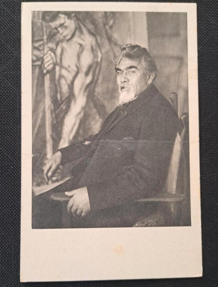 Ansichtkaart Jan Toorop Zelfportret - 1934, Verzamelen, Ansichtkaarten | Themakaarten, Ongelopen, 1920 tot 1940, Overige thema's