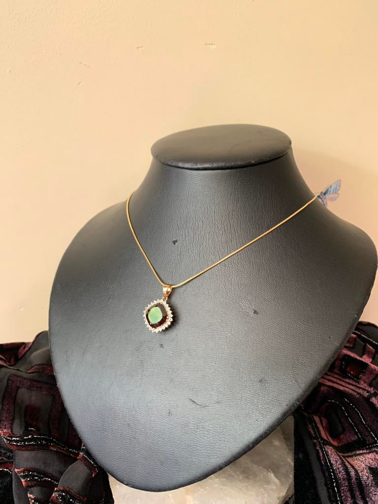 Granaat topaas hanger beschermt succes power uniek SALE, Sieraden, Tassen en Uiterlijk, Kettingen, Nieuw, Ophalen of Verzenden