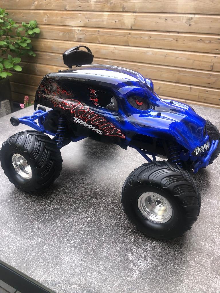 rc traxxas monster jam skully, Gebruikt, Auto offroad, Schaal 1:10, Ophalen