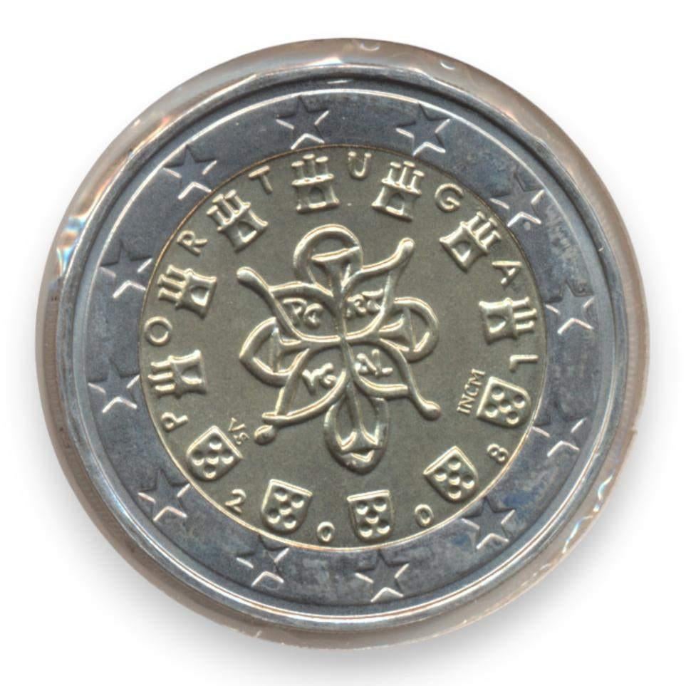 Portugal 2 euro 2008, Ophalen of Verzenden, Portugal, 2 euro, Losse munt