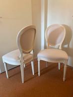 2x fraaie(eettafel)stoel ecru Riviera maison, Ophalen, Twee, Overige kleuren, Zo goed als nieuw