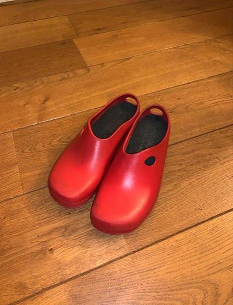 Wolky instappers maat 43 ZGAN, Ophalen of Verzenden, Zo goed als nieuw, Rood, Instappers