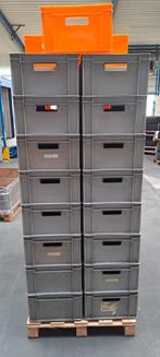 Stevige bakken, grijs en oranje, voor opslag en transport, Ophalen, Gebruikt, 40 tot 60 cm, 50 tot 75 cm