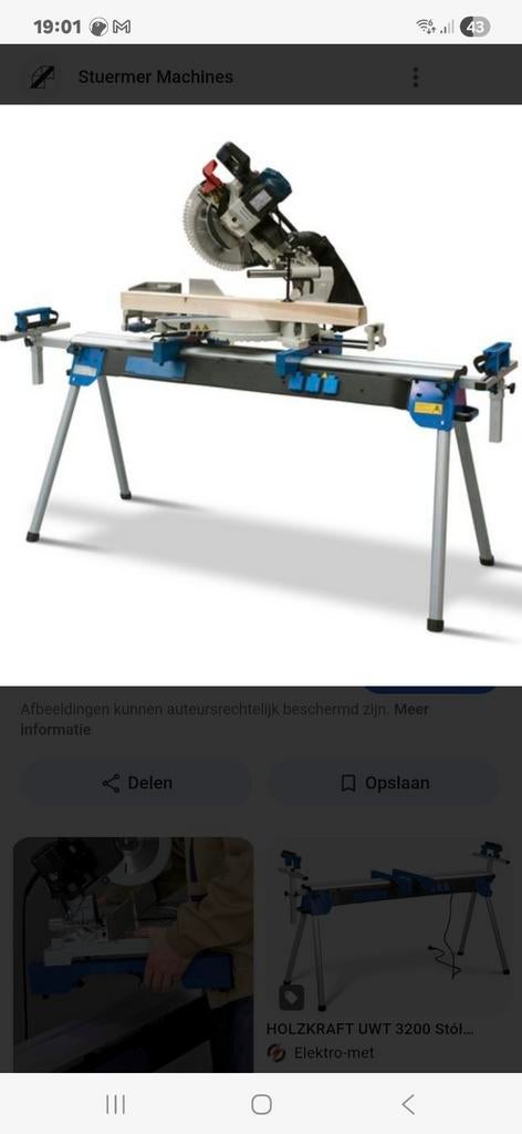 Holzkraft universele zaagbok, Ophalen, Nieuw, Inklapbaar