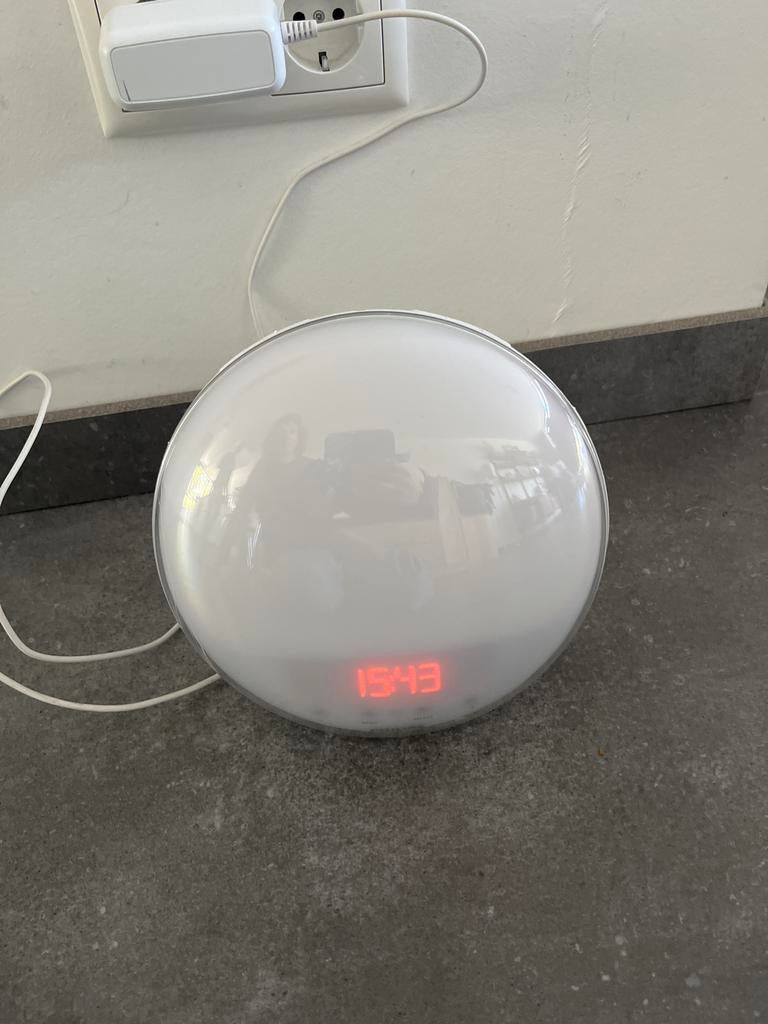 Philips Wake-up Light HF3532 -met  USB oplaadpoort, Ophalen of Verzenden, Zo goed als nieuw, Digitaal