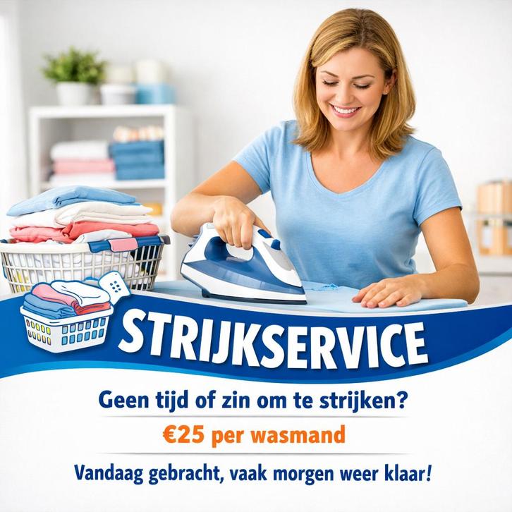Strijkservice aangeboden, Vacatures, Vacatures | Schoonmaak en Facilitaire diensten, Vanaf 10 jaar, Overige vormen