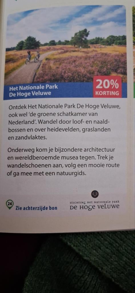 De hoge  veluwe het nationale park, Drie personen of meer, Ticket of Toegangskaart