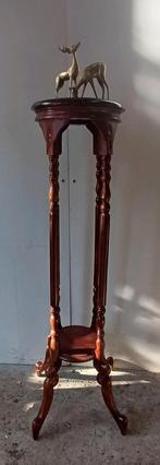 Vintage antiek hoge planenzuil tafelje klassiek 102 cm hoog, Ophalen of Verzenden, Gebruikt