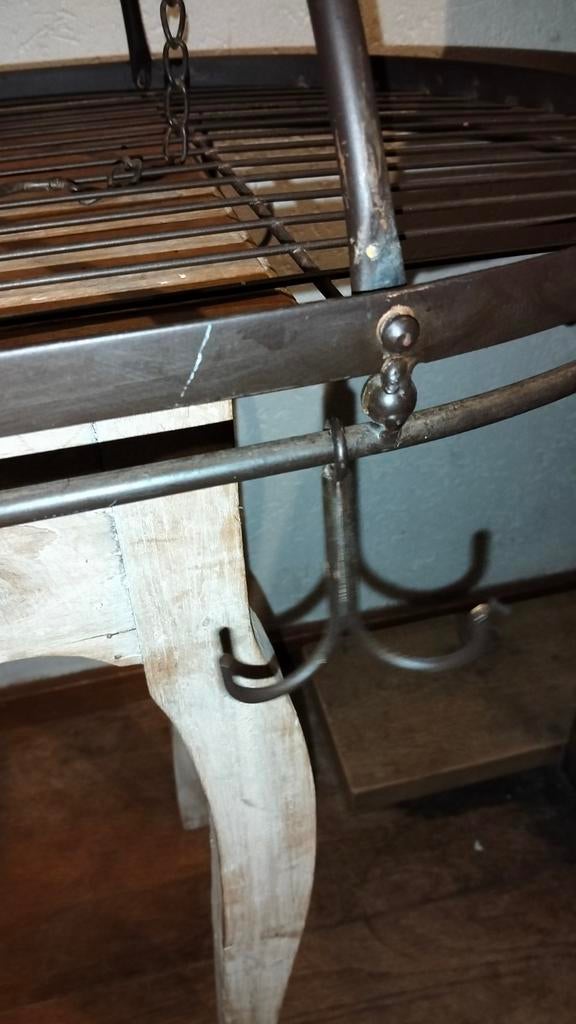 Brocante pannenrek keukenrek vleesrek rek, Antiek en Kunst, Ophalen