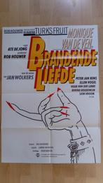 Nederlandse Filmposter Brandende Liefde (1983) (Ate de Jong), Ophalen of Verzenden, A1 t/m A3, Film en Tv, Rechthoekig Staand
