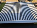 Knikarmscherm zonnescherm 300 cm breed Uitval 250 cm, Tuin en Terras, Zonneschermen, Ophalen, Gebruikt, 150 tot 300 cm, 250 cm tot 450 cm
