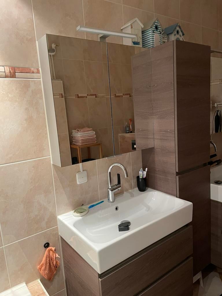 Twee spiegelkasten met verlichting, Ophalen, Overige typen, 50 tot 100 cm, Zo goed als nieuw