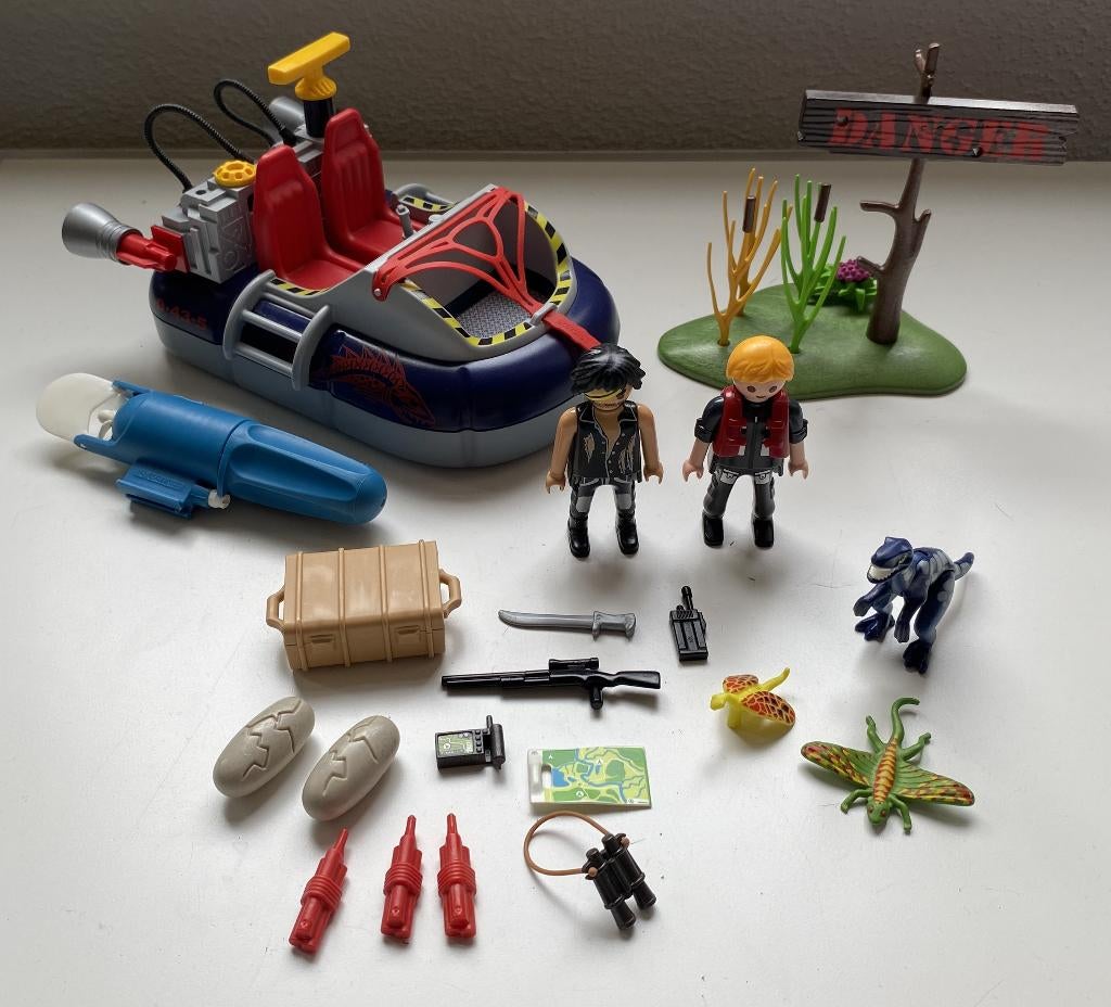 Playmobil 9435, Hovercraft met onderwatermotor., Ophalen of Verzenden, Gebruikt, Complete set