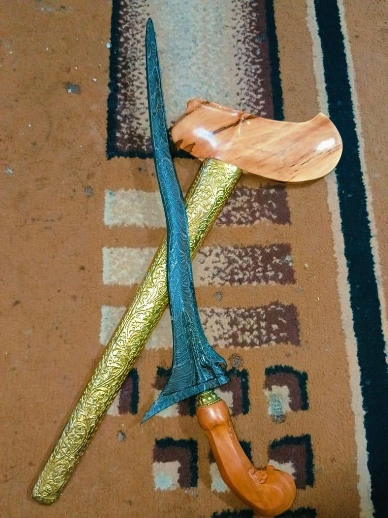 Antieke Keris Jangkung 3 Luk - Timoho - Naga Rangsang, SVD41, Antiek en Kunst, Verzenden