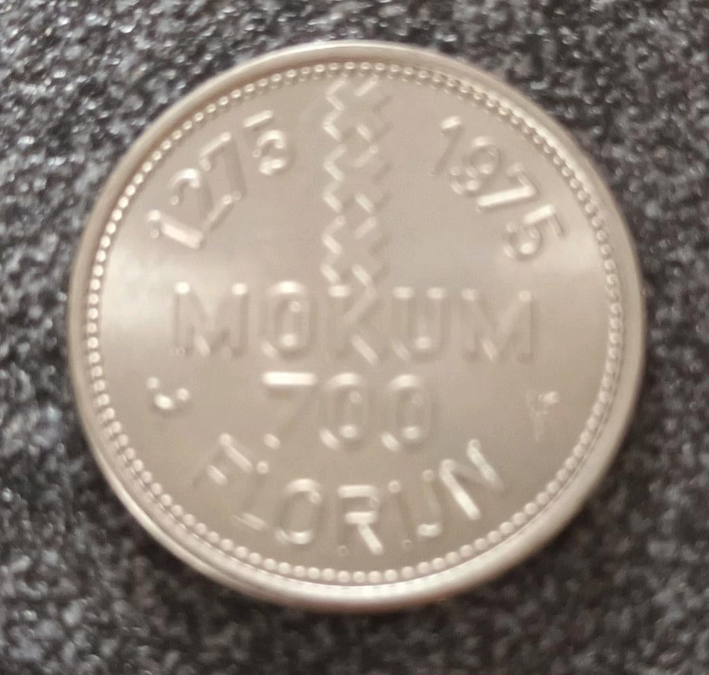 Mokum 700 Jaar Penning 1975, Ophalen of Verzenden, Koningin Juliana, Overige waardes, Losse munt