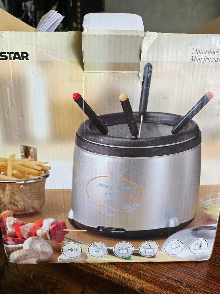 Tristar mini friteuse fondue FO-2941, Minder dan 1 liter, Ophalen of Verzenden, Nieuw