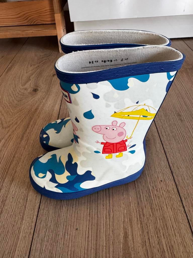 Hunter Peppa Pig regenlaarzen maat 24, Ophalen of Verzenden, Gebruikt, Jongen of Meisje, Laarzen