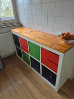 Witte IKEA Kallax kast 8 vakken, Ophalen, Gebruikt